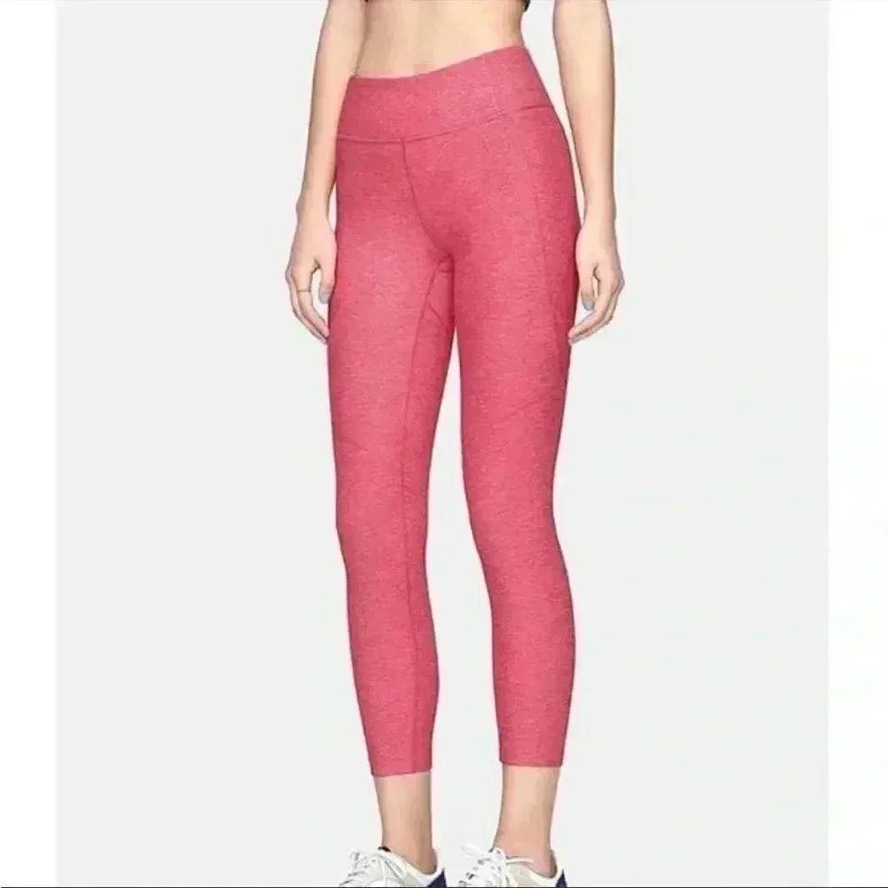 Outdoor Voices Warm Up 3/4 Leggings in Pink Flamingo Size S